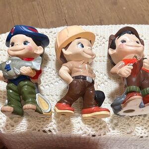 Charming Figurine Trio Set - Multicolor